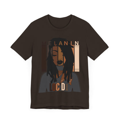 Melanin Loc'd Jersey Short Sleeve Tee