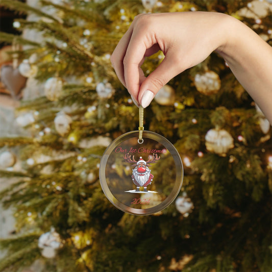 Our First Christmas 2024 Glass Ornaments