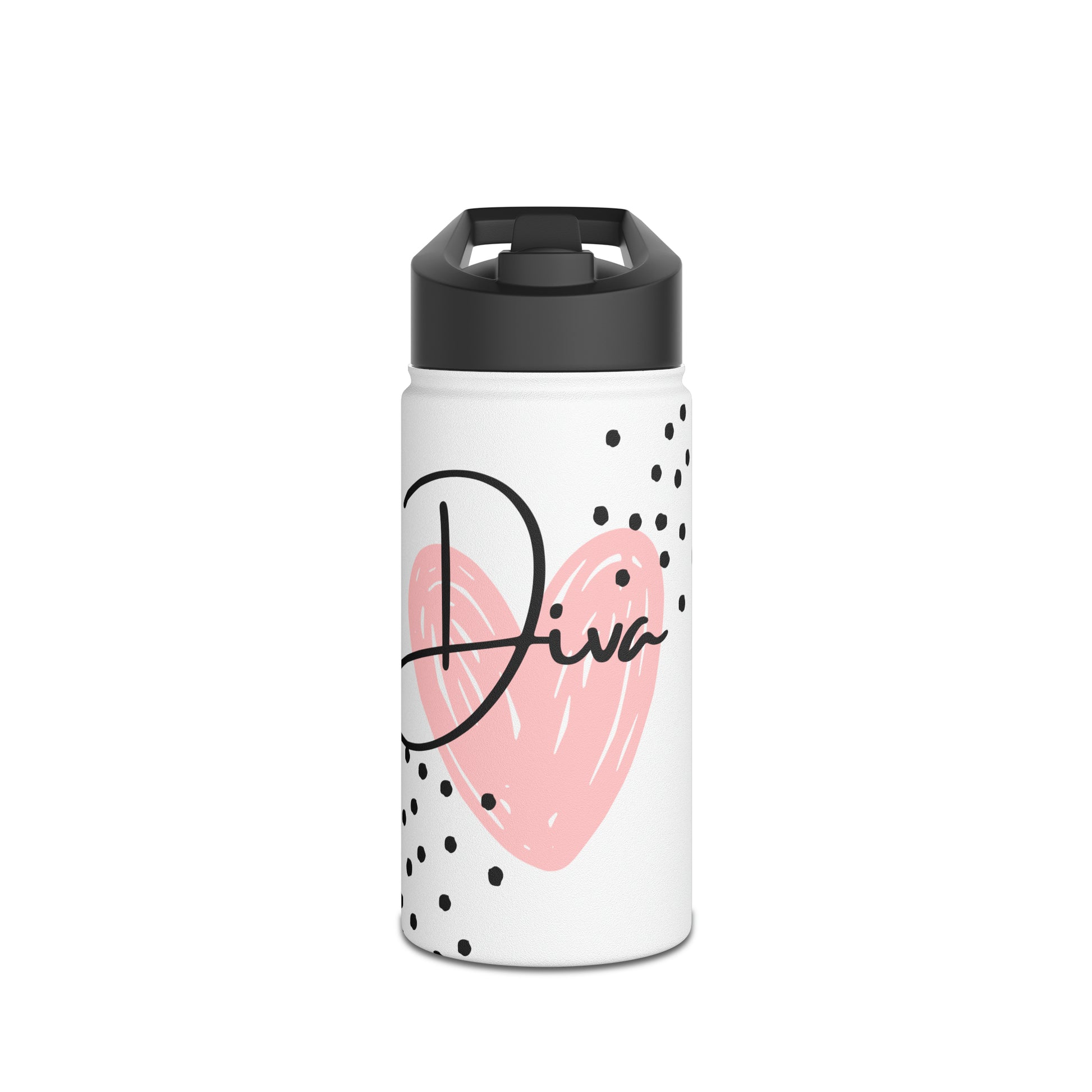Diva Stainless Steel Water Bottle, Standard Lid-VMA Specialties Boutique