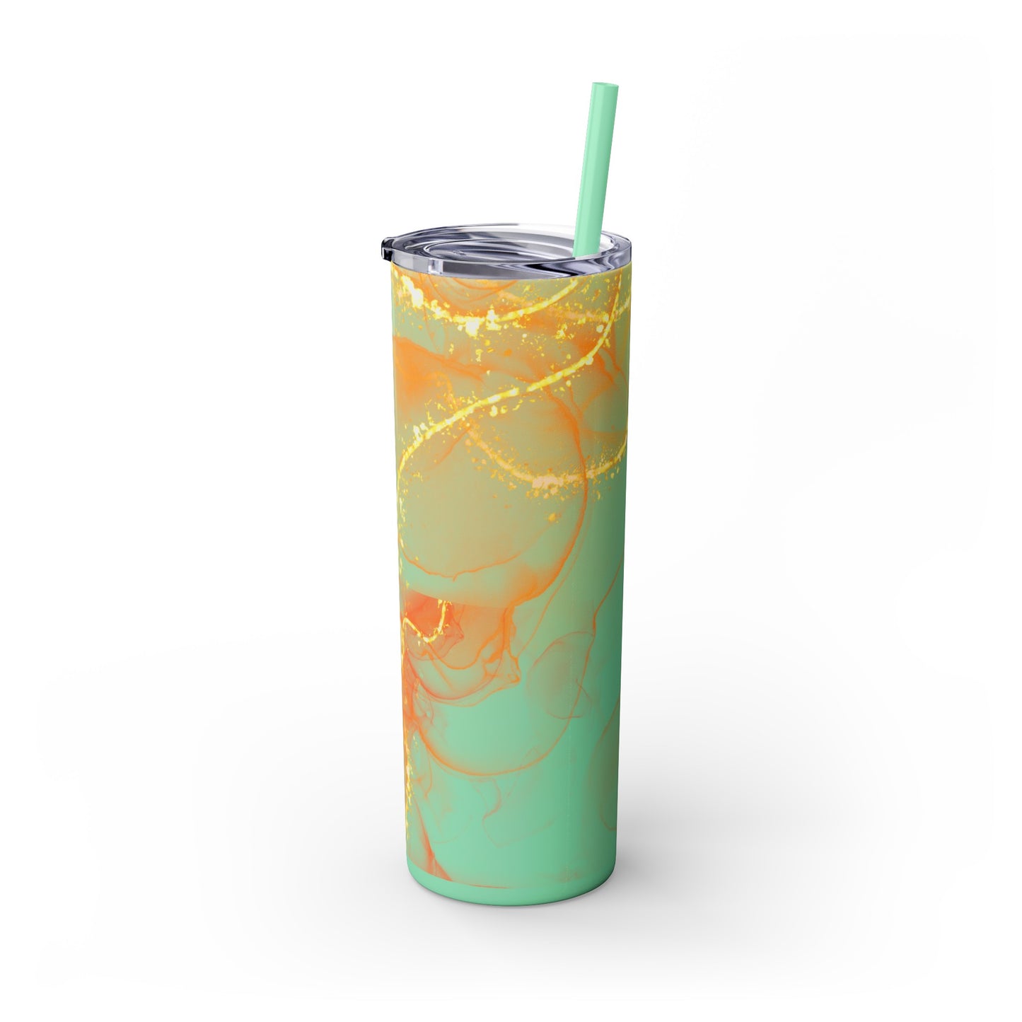 Fire  Skinny Tumbler with Straw, 20oz Model# 051701