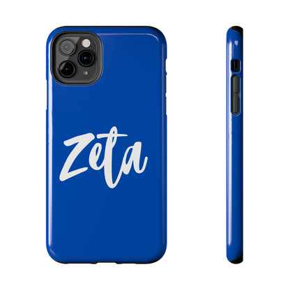 Phone Case - Zeta 1920 Sorority White & Royal Blue