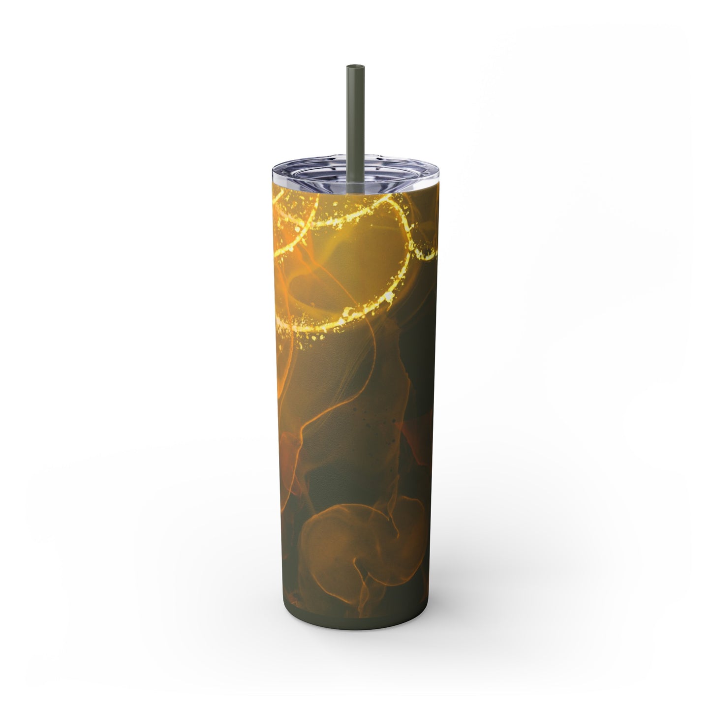 Fire  Skinny Tumbler with Straw, 20oz Model# 051701