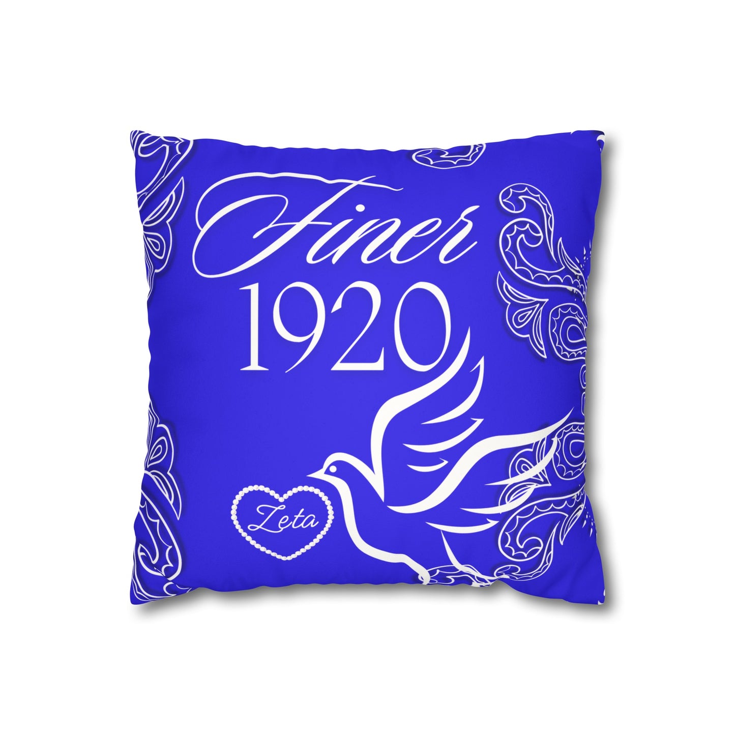 Service 1920 Faux Suede Square Pillowcase