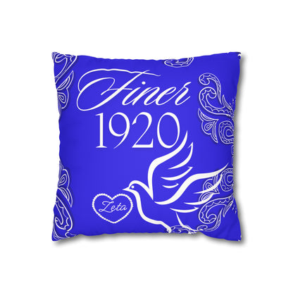 Service 1920 Faux Suede Square Pillowcase