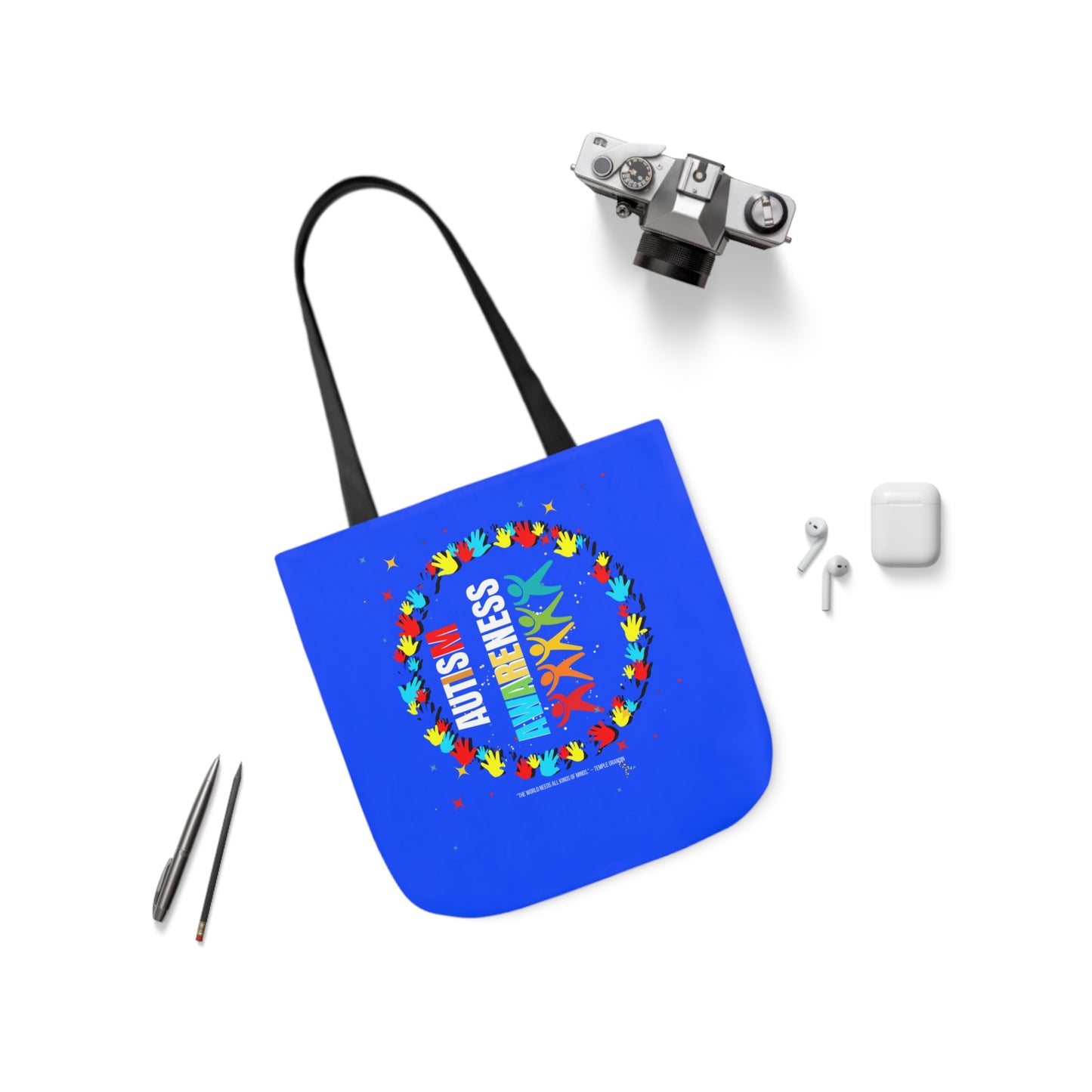 Autism Awareness Canvas Tote Bag,