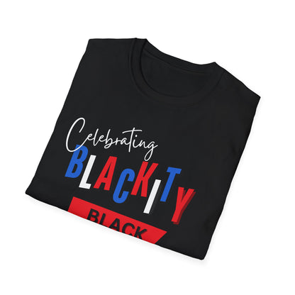 Blackity Black Unisex Softstyle T-Shirt