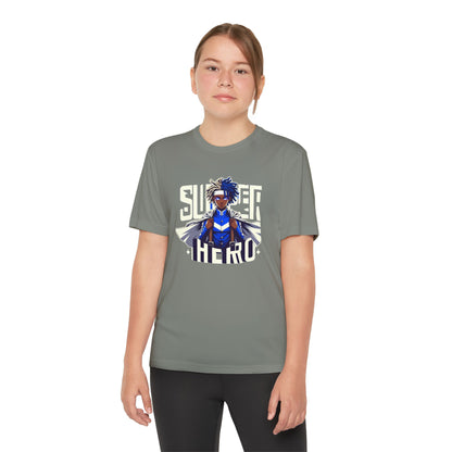 Youth Superhero Competitor Tee, Kid's T-Shirt, Summer Vibes Shirt, Birthday Gift, Superhero Fan Apparel, Fun Summer Outfit
