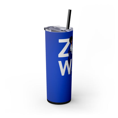 Zeta Woman Tumbler Personnel Skinny Tumbler with Straw, 20oz