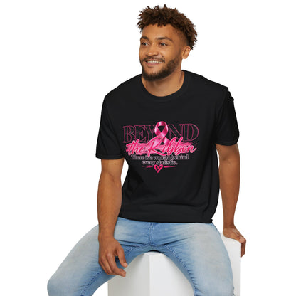 Breast Cancer Awareness T-Shirt — "Beyond the Ribbon" Her Story, Her Strength Design