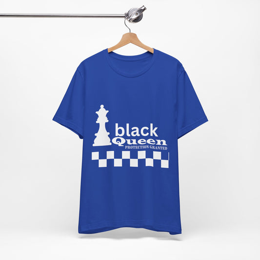 Black Queen Chess Tee - Unisex Jersey Short Sleeve