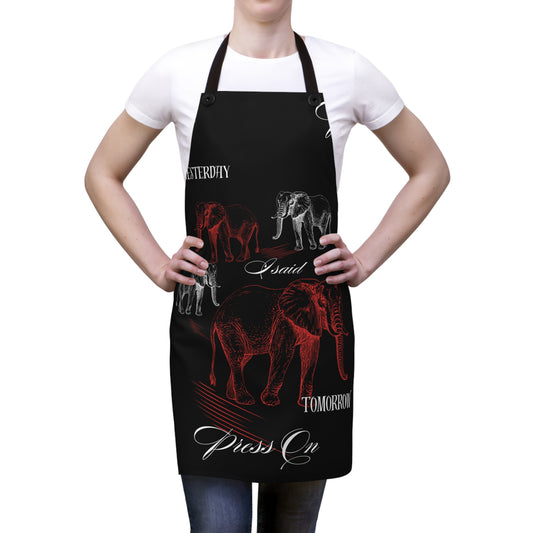 Elephant Print I Said Tomorrow Apron (AOP)-VMA Specialties Boutique