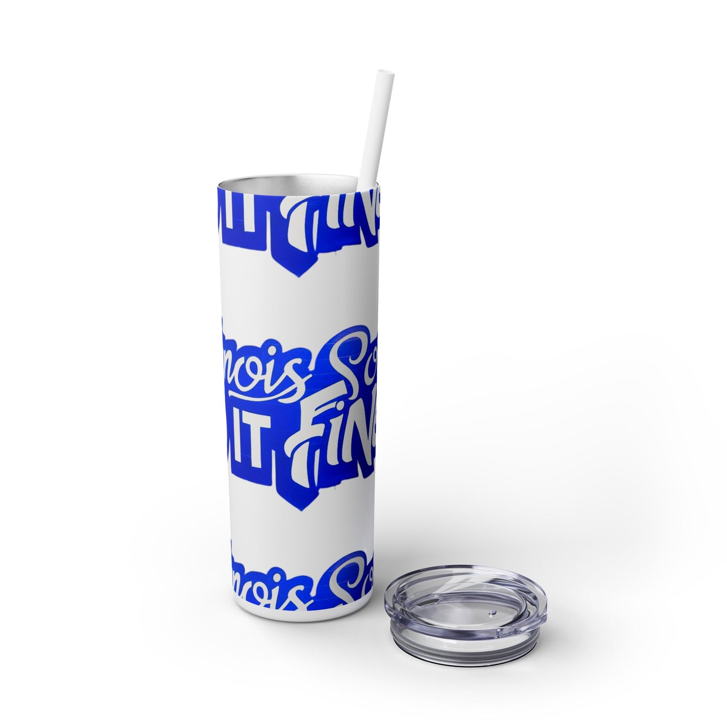 Skinny Tumbler Sorority Pride Illinois Sisters 20oz with Straw