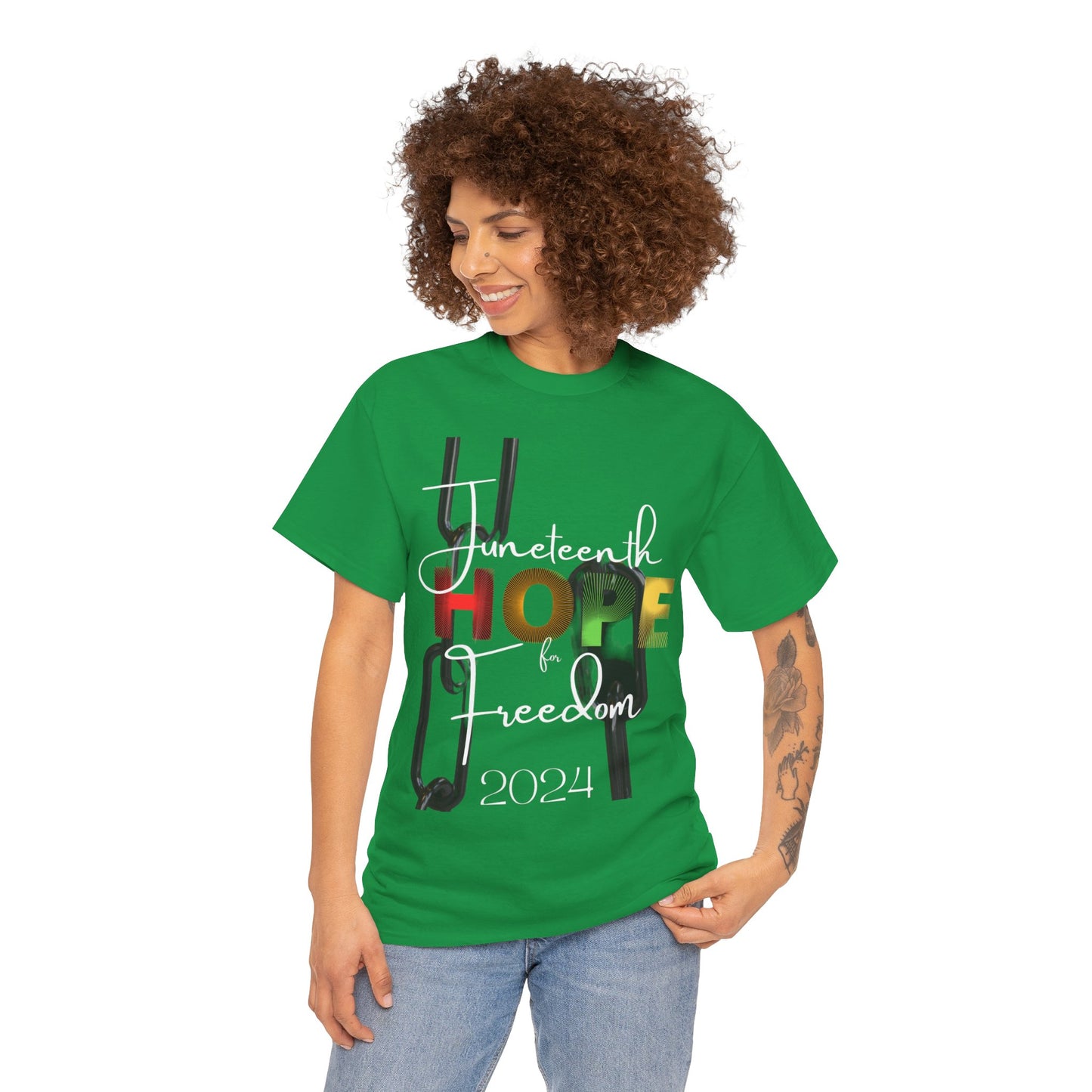 Juneteenth Hope & Freedom Unisex Heavy Cotton Tee