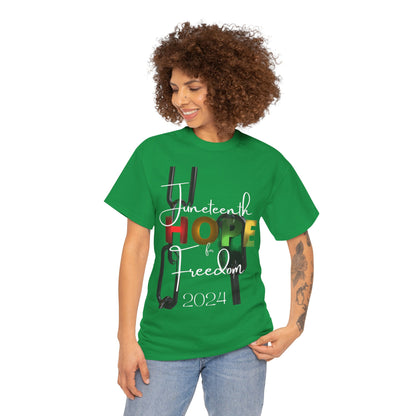 Juneteenth Hope & Freedom Unisex Heavy Cotton Tee