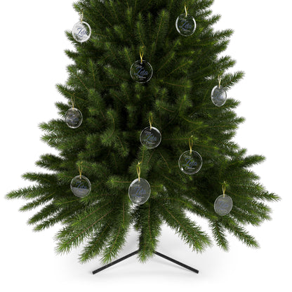 Glass Ornaments Merry Zeta Christmas 2024 Royal Blue and White Sorority Inspired Ornament