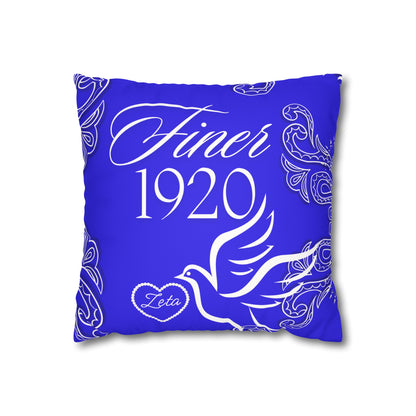FinerWomanhood 1920 Faux Suede Square Pillowcase