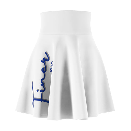 Finer Women's Skater Skirt (AOP)-VMA Specialties Boutique