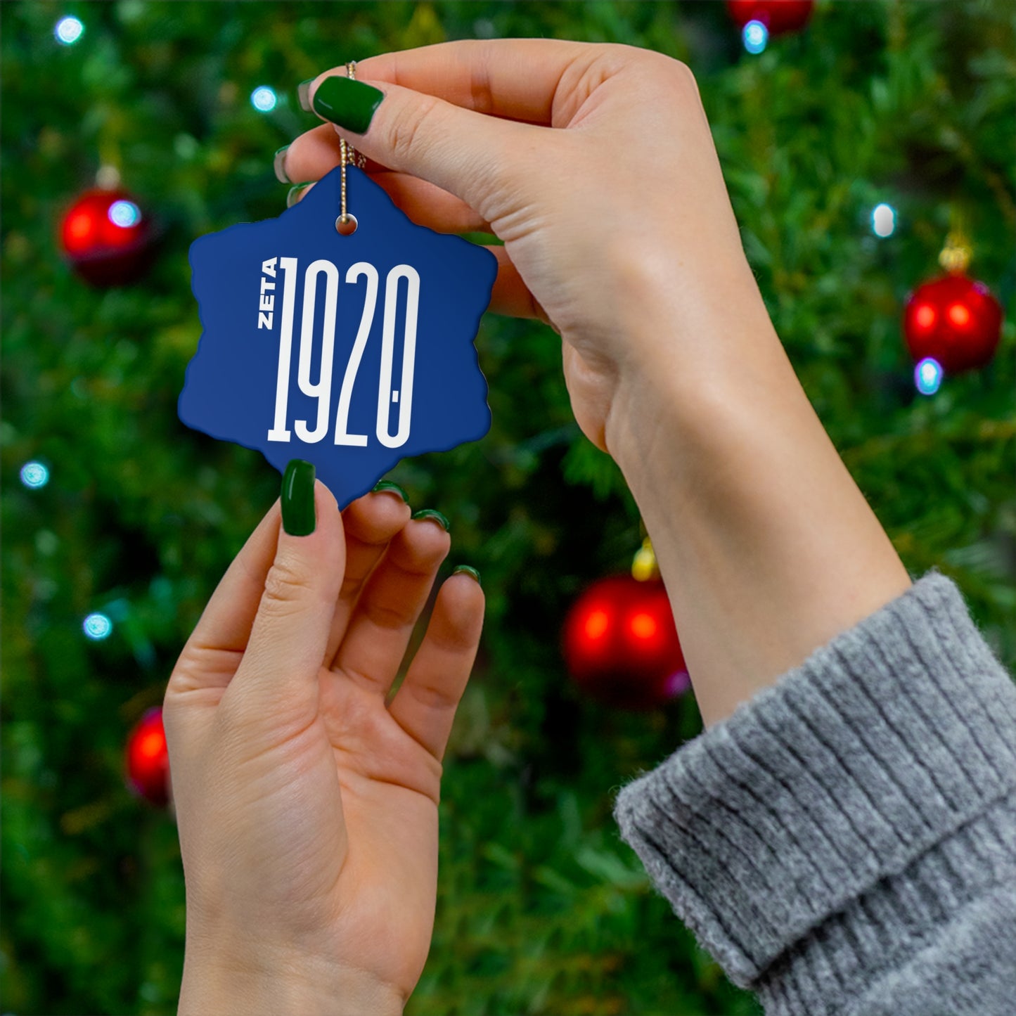 Ceramic Ornament - Zeta Inspired Holiday Decor