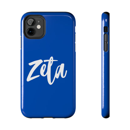 Phone Case - Zeta 1920 Sorority White & Royal Blue
