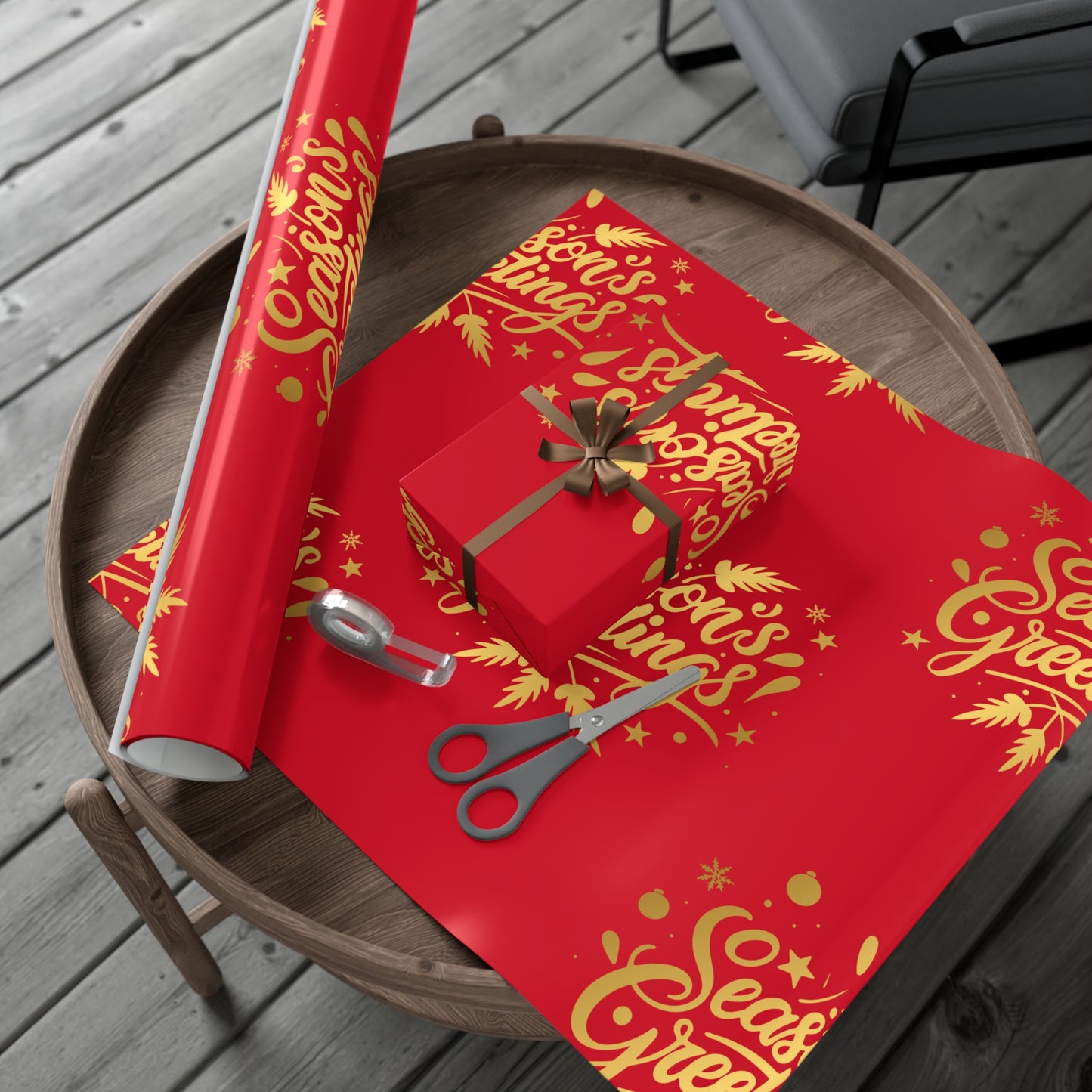 Gift Wrap-African American Inspired Season Greetings