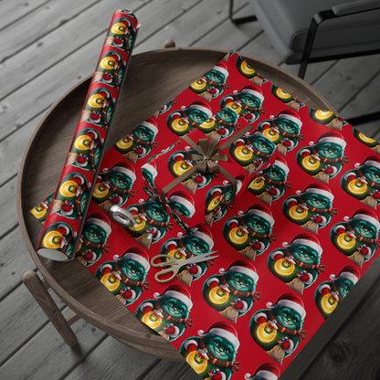 Wrapping Papers, Festive Wizzle Claus Holiday Gift Wrap, Christmas Wrapping Sheets, Winter Magical Gift Wrap, Holiday Cheer