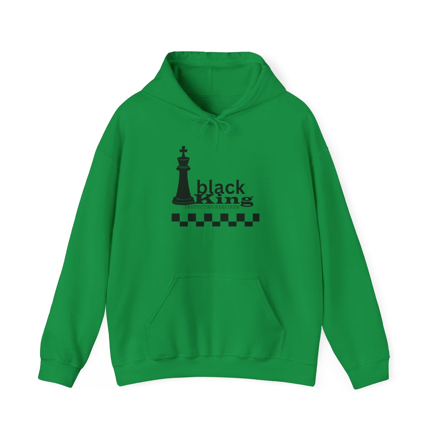 Chess King Protection Hoodie, Black King Chess Piece Sweatshirt, Chess Lover Gift, Strategy Game Apparel, Geeky Chess Hoodie