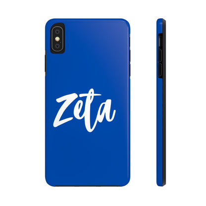 Phone Case - Zeta 1920 Sorority White & Royal Blue