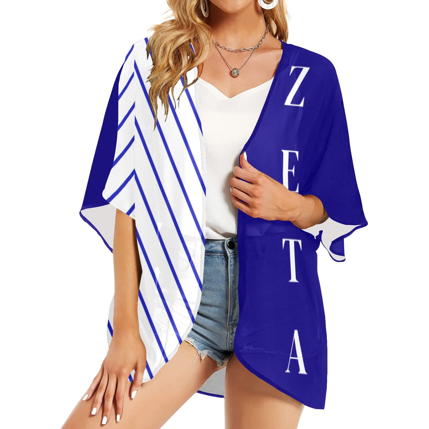 Women's Kimono Chiffon Cover Up (H51)