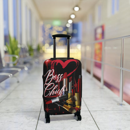 Boss Chick ( Red & Black) Luggage Cover