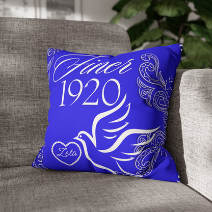 Scholarship 1920 Faux Suede Square Pillowcase