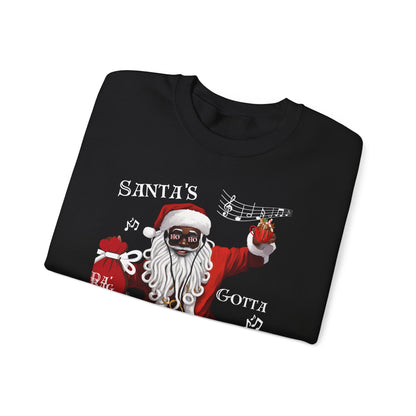Christmas Santa's Gotta Groove Crewneck Sweatshirt