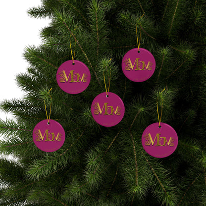 Mom Ceramic Ornaments, 2-Side Print, (1pc, 3pcs, 5pcs, 10pcs)