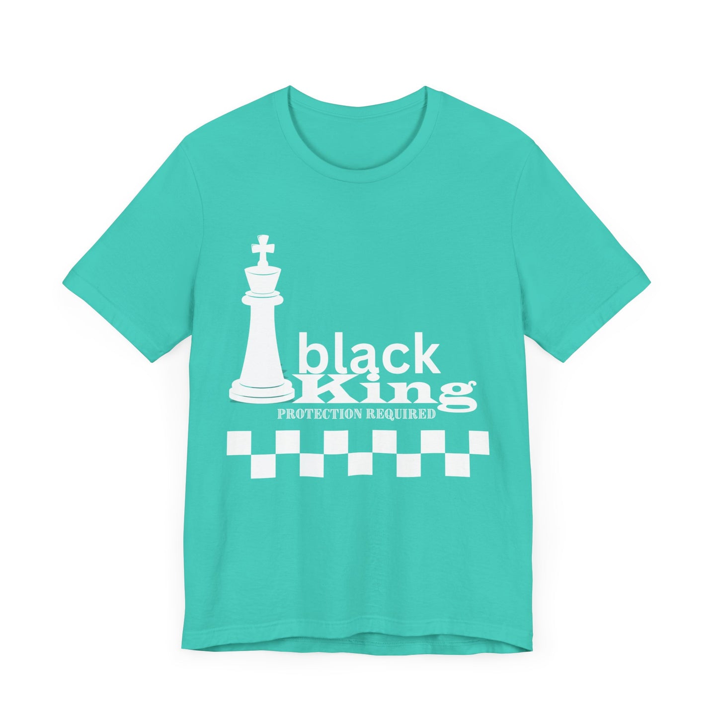 Black King Chess Tee - Unisex Jersey Short Sleeve