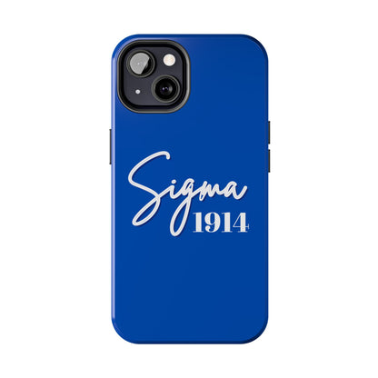 Phone Case -Sigma 1914 Fraternity White & Royal Blue