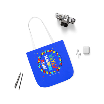 Autism Awareness Canvas Tote Bag,