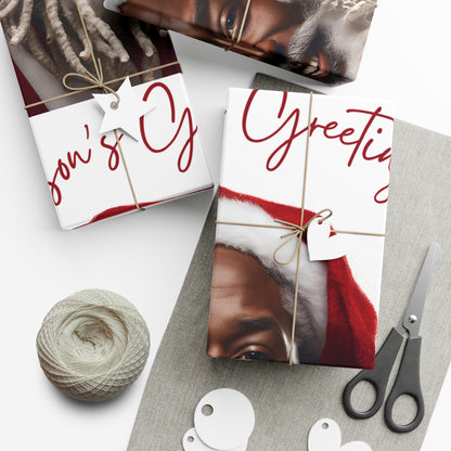 Gift Wrap-African American Inspires Seasons Greetings