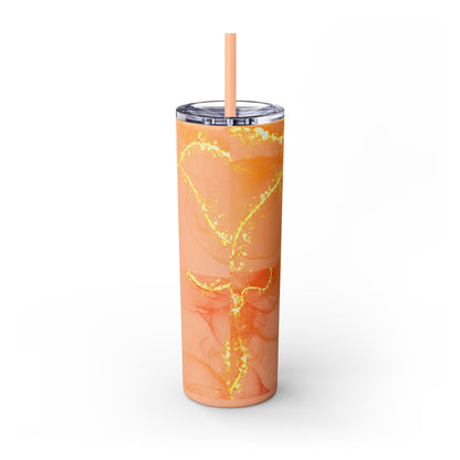 Fire  Skinny Tumbler with Straw, 20oz Model# 051701