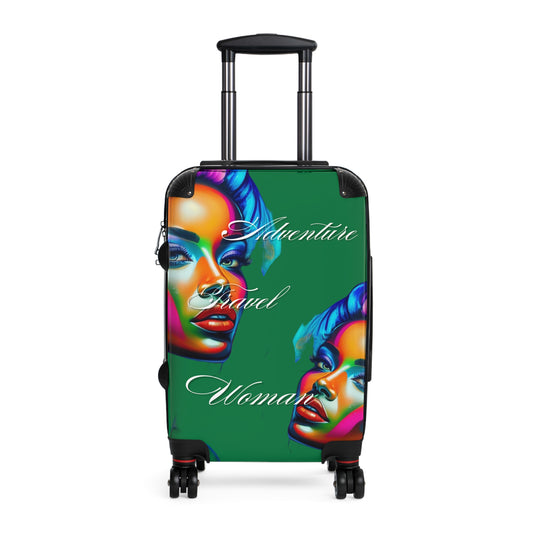 Adventure Travel Woman Prosperity GreenSuitcase-VMA Specialties Boutique