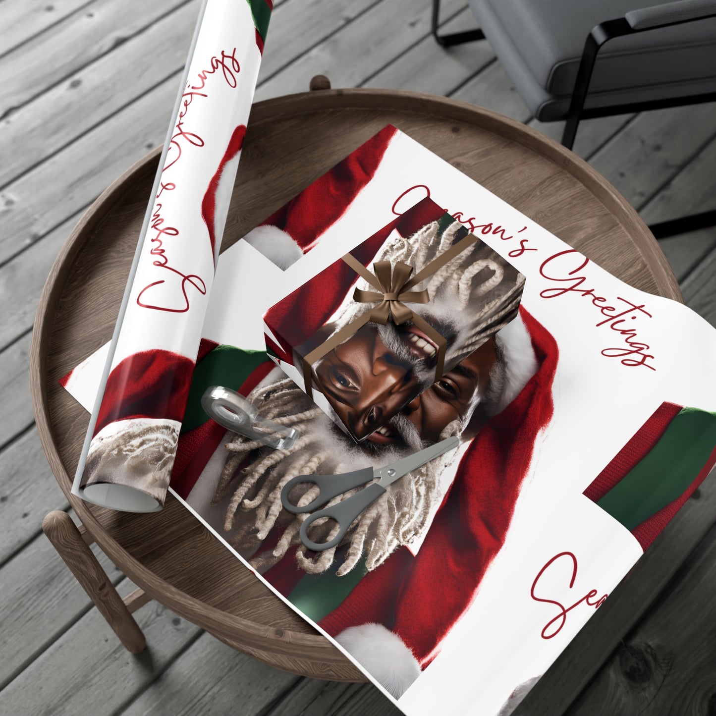 Gift Wrap-African American Inspires Seasons Greetings