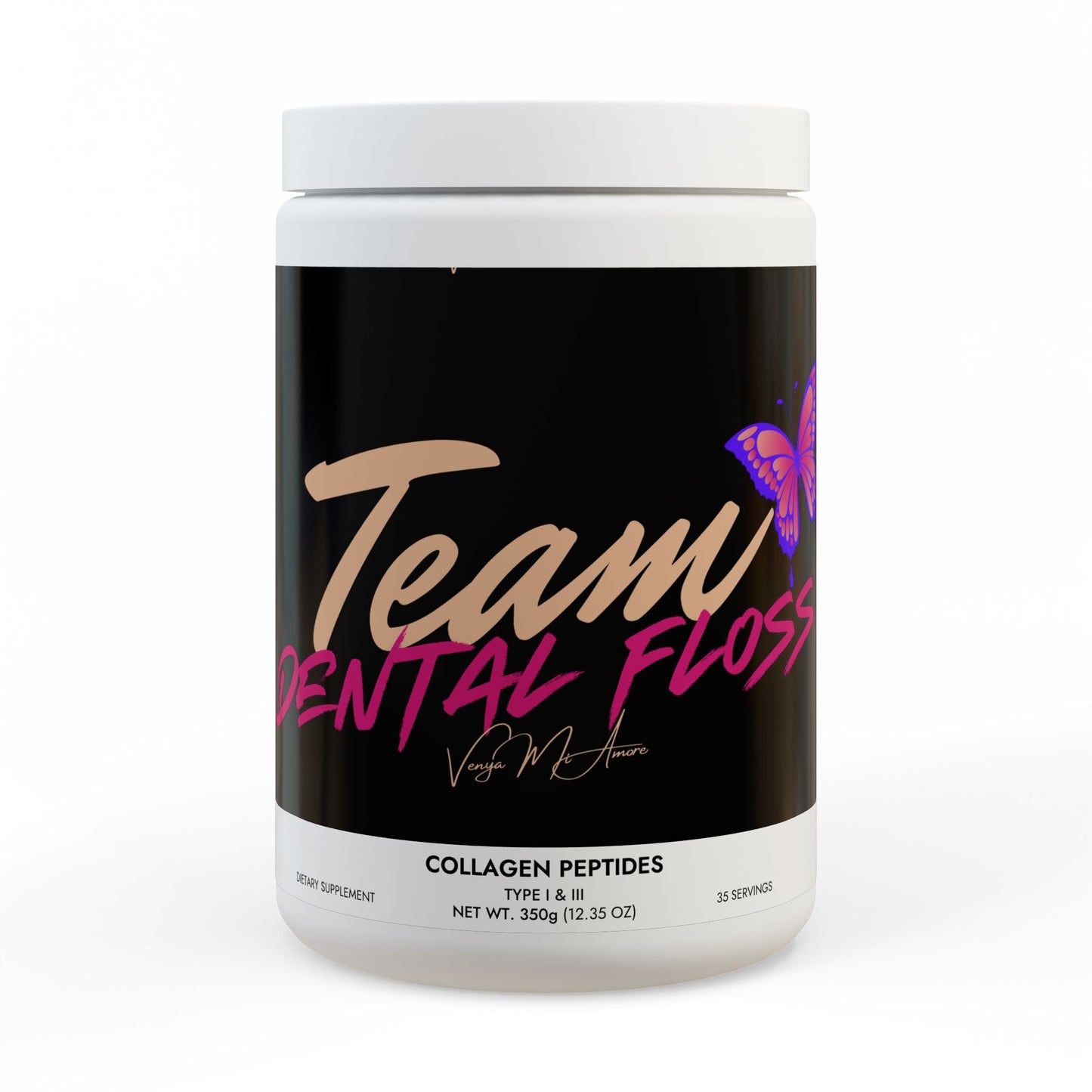 Team Dental Floss Collagen Peptides Type I & III Supplement (350g, 12.3oz)
