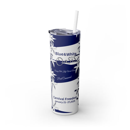 Tumbler - Soror Tan Blue Oasis