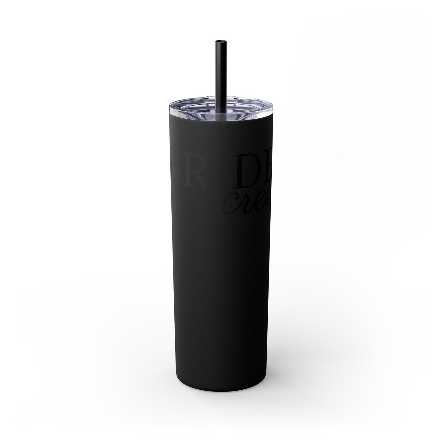 Bride Crew Skinny Tumbler with Straw, 20oz