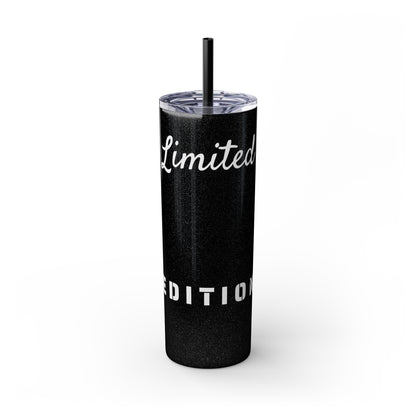 Limited Edition Customizable Skinny Tumbler with Straw, 20oz