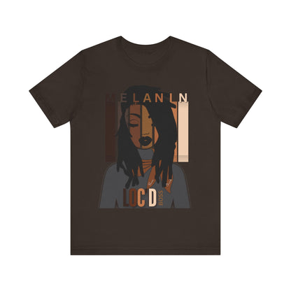 Melanin Loc'd Jersey Short Sleeve Tee