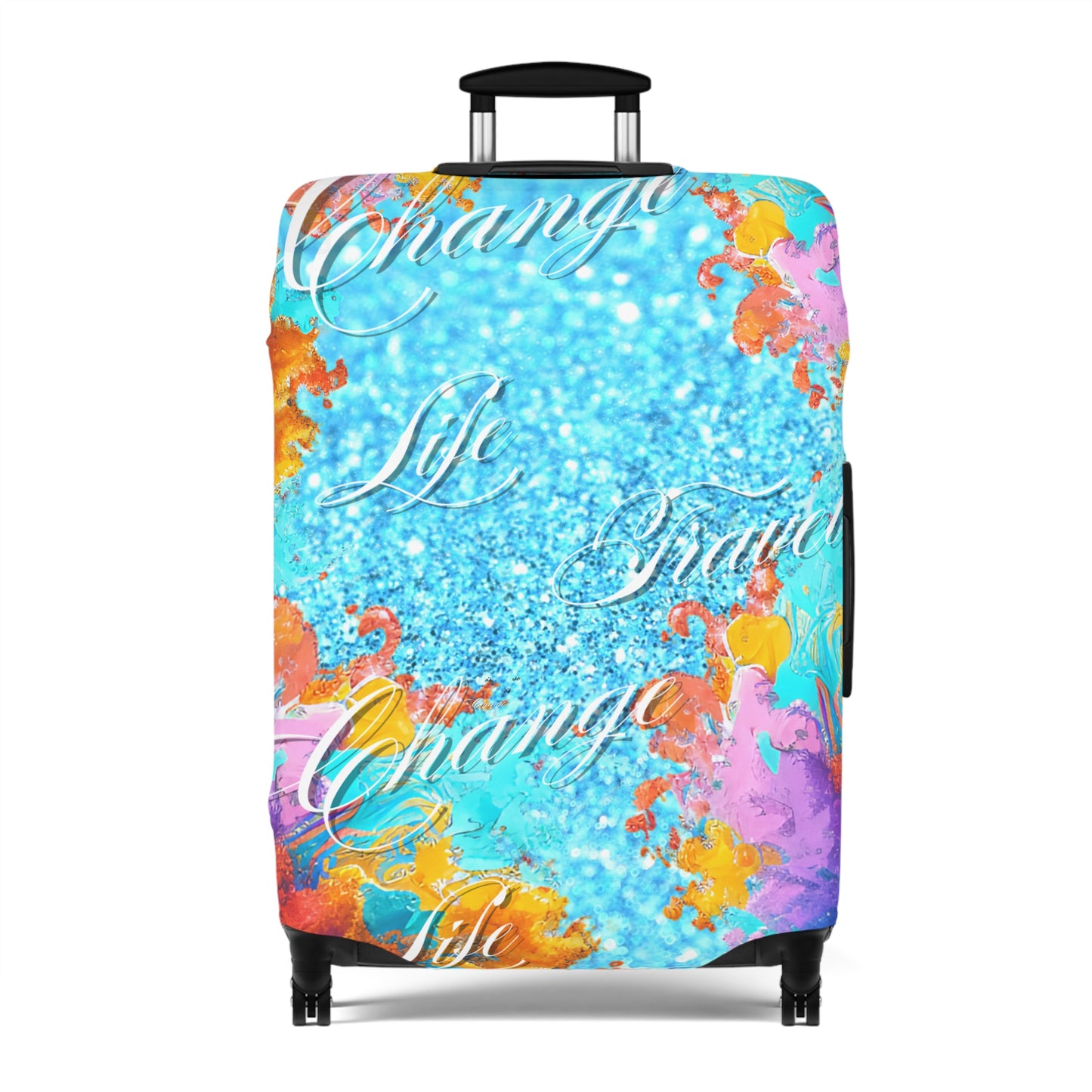 Life Travel Change Luggage Cover
