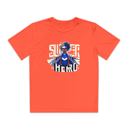Youth Superhero Competitor Tee, Kid's T-Shirt, Summer Vibes Shirt, Birthday Gift, Superhero Fan Apparel, Fun Summer Outfit