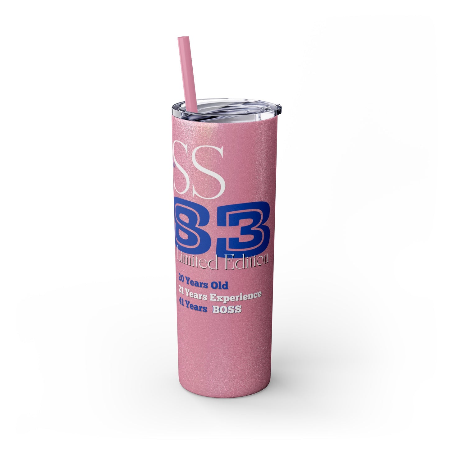 Customizable 1983 Born Skinny Tumbler with Straw, 20oz