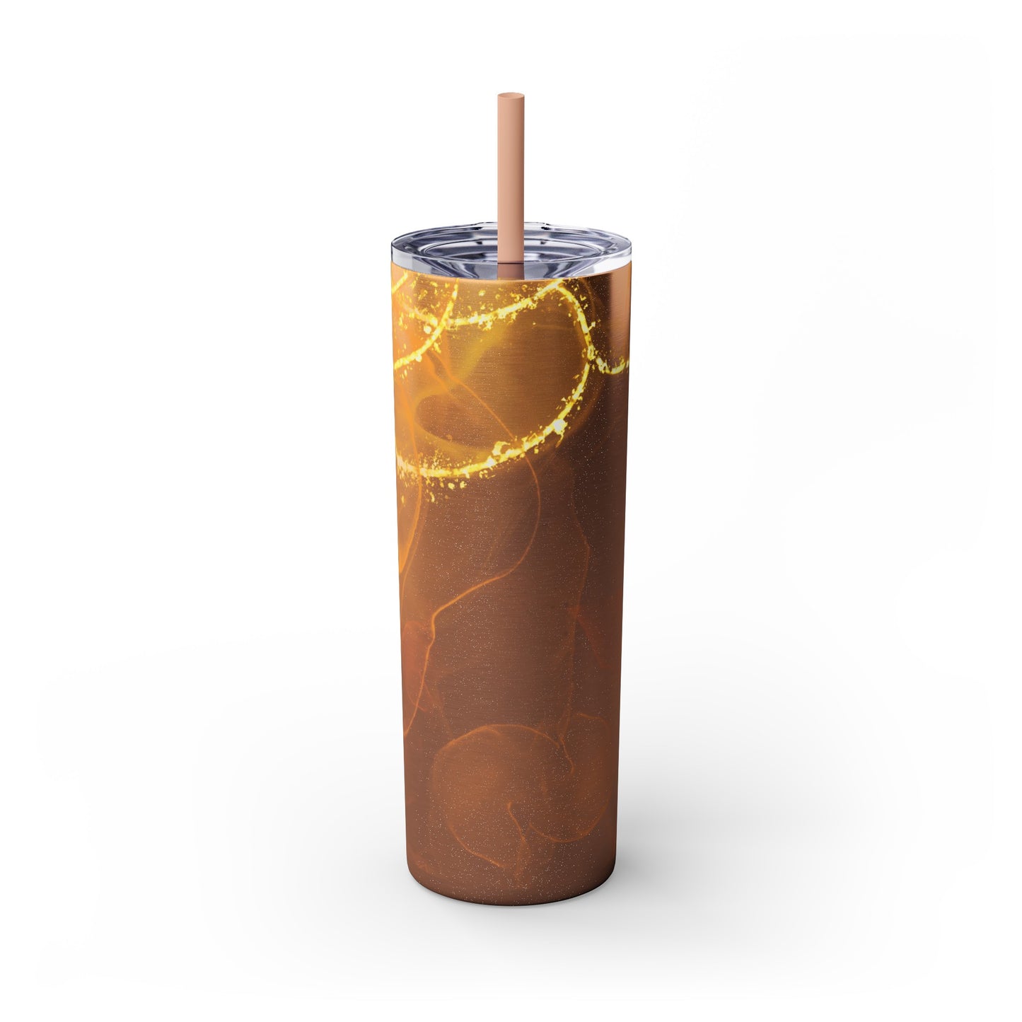Fire  Skinny Tumbler with Straw, 20oz Model# 051701
