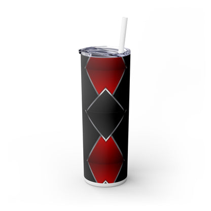 DANGER Skinny Tumbler with Straw, 20oz