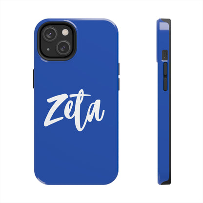 Phone Case - Zeta 1920 Sorority White & Royal Blue
